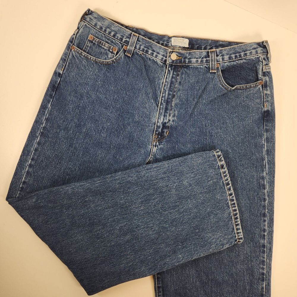 DKNY JEANS Westside Performance Denim Blue Straight Leg Men's W40 X L30
